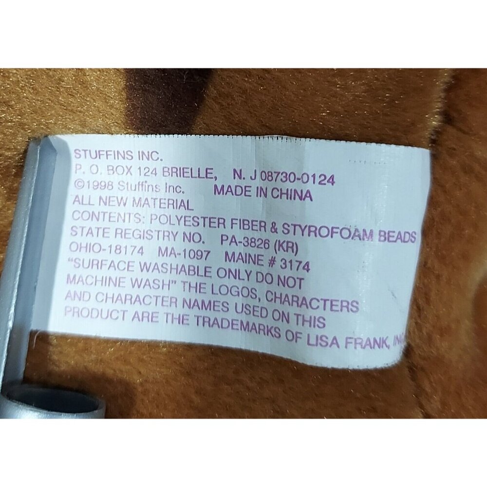 Lisa Frank Rainbow Chaser 22" Brown Horse Plush Vintage 1990's - Picture 8 of 13